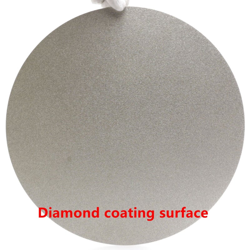 JINGLING NO Center Hole 8" inch Diamond Grinding Disc 120 Grit Flat Lap Disk Lapidary Tools for Stone - Image 3